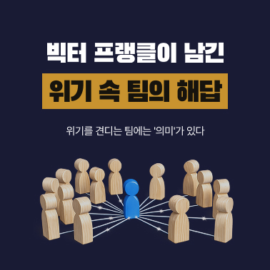 빅터 프랭클이 남긴  위기 속 팀의 해답  대표이미지